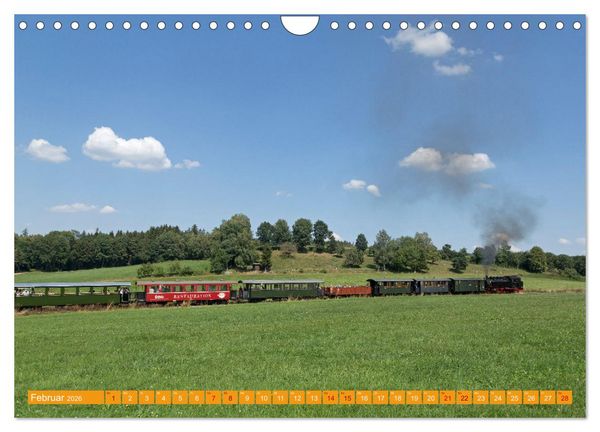 Produktbild: Dampfeisenbahnen in Deutschland (Wandkalender 2026 DIN A4 quer), CALVENDO Monatskalender