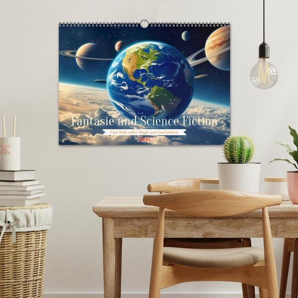 Produktbild: Fantasie und Science Fiction (Wandkalender 2026 DIN A3 quer), CALVENDO Monatskalender