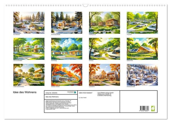 Produktbild: Idee des Wohnens (Wandkalender 2026 DIN A2 quer), CALVENDO Monatskalender