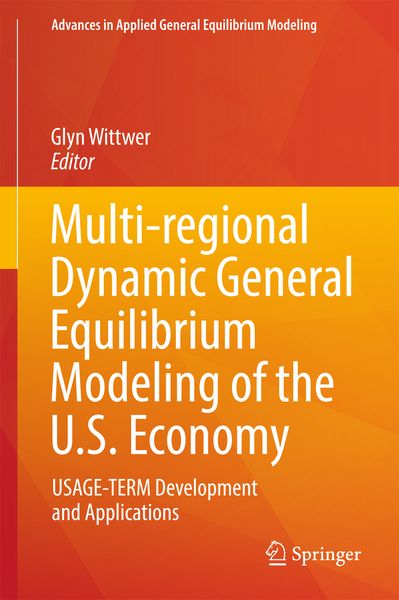 Produktbild: Multi-regional Dynamic General Equilibrium Modeling of the U.S. Economy