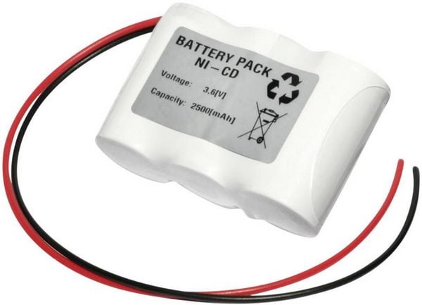 Produktbild: Emmerich 36C2500R Notleuchten-Akku Kabel 3.6V 2500 mAh