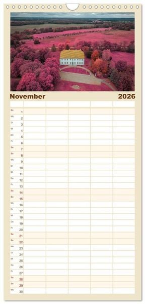 Produktbild: Familienplaner 2026 - Die Lausitz - Region im Wandel mit 5 Spalten (Wandkalender, 21 x 45 cm) CALVENDO