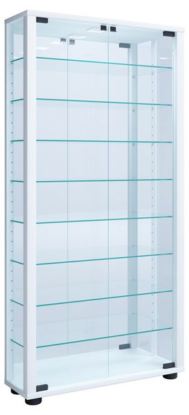 Produktbild: Glas Stand Vitrine Sammelvitrine Lumo Maxi Spiegel