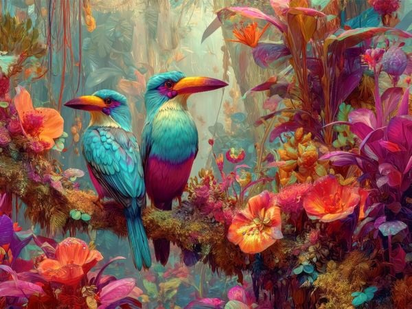 Produktbild: CALVENDO Puzzle Die Magie des Dschungels | 1000 Teile Lege-Gr&ouml;&szlig;e 64x48cm Foto-Puzzle f&uuml;r gl&uuml;ckliche Stunden