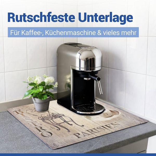 Produktbild: Schutzabdeckmatte Mod. Bistro 60 x 52 cm, hitzebest&auml;ndige Schutzmatte f&uuml;r Kochfelder