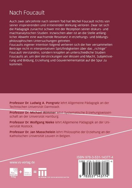 Produktbild: Nach Foucault
