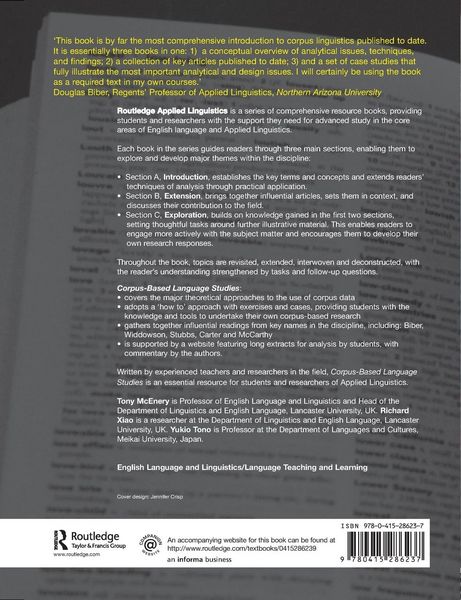 Produktbild: Corpus-Based Language Studies