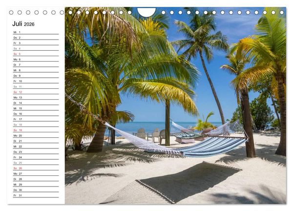 Produktbild: FLORIDA KEYS und KEY WEST Malerische Reiseroute (Wandkalender 2026 DIN A4 quer), CALVENDO Monatskalender