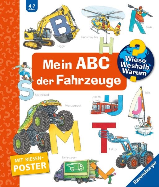 Wieso? Weshalb? Warum? Sonderband - Mein ABC der Fahrzeuge, Gebundene Ausgabe von Patricia Mennen, Ravensburger Verlag GmbH, 978-3-473-60093-9