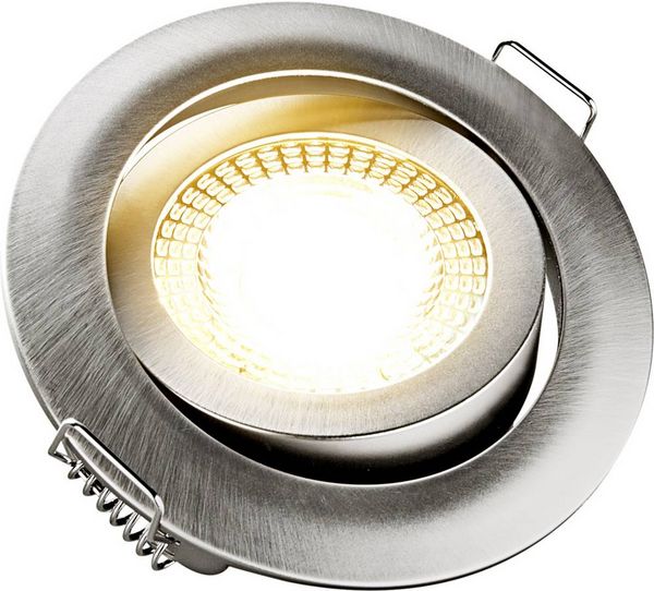 Produktbild: Heitronic 500666 DL7202 LED-Einbauleuchte LED LED fest eingebaut 5W Silber