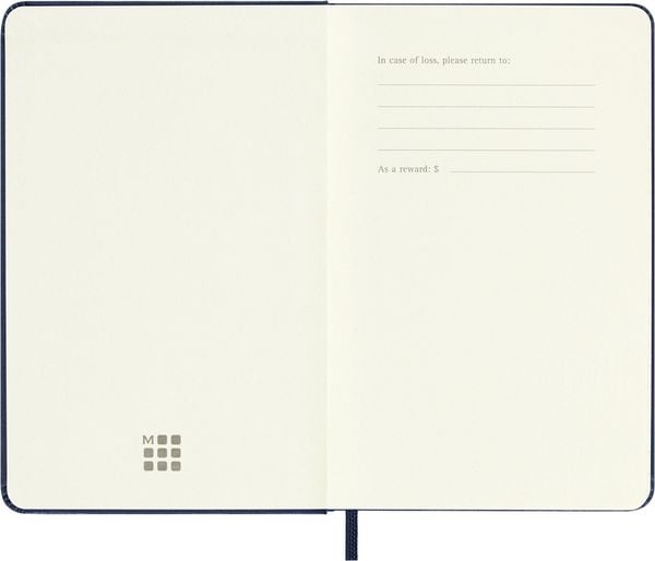 Produktbild: Moleskine 12 Monate Tageskalender 2027, Pocket/A6, 1 Tag = 1 Seite, Fester Einband, Saphir