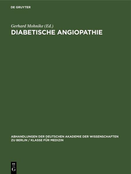 Produktbild: Diabetische Angiopathie