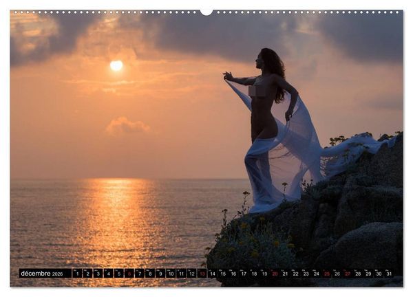 Produktbild: Saint-Tropez Les paysages et le nu (Calendrier mural 2026 DIN A2 vertical) calendrier de bureau