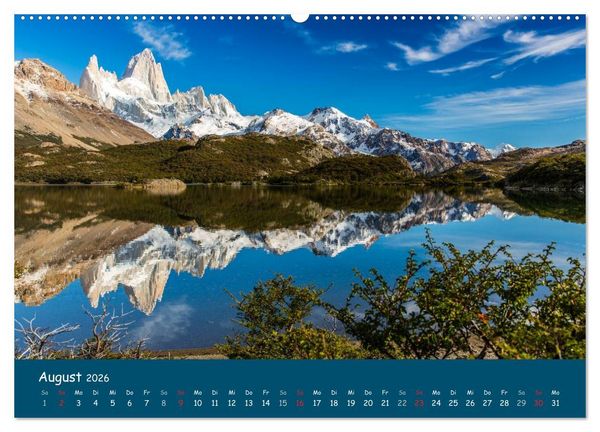 Produktbild: Patagonien 2026 - Traumziel in den Anden (Wandkalender 2026 DIN A2 quer), CALVENDO Monatskalender