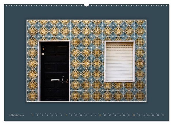 Produktbild: Azulejo-Fassaden in Portugal (Wandkalender 2026 DIN A2 quer), CALVENDO Monatskalender