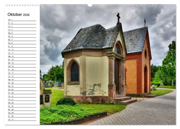 Produktbild: Sa(ar)krale Baukunst - Kapellen im Saarland (hochwertiger Premium Wandkalender 2026 DIN A2 quer), Kunstdruck in Hochglanz