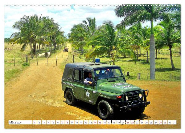 Produktbild: Cuba Jeeps - Gel&auml;ndewagen Oldtimer (Wandkalender 2026 DIN A2 quer), CALVENDO Monatskalender