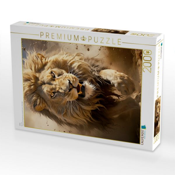 Produktbild: CALVENDO Puzzle L&ouml;we | 2000 Teile Lege-Gr&ouml;&szlig;e 90x67cm Foto-Puzzle f&uuml;r gl&uuml;ckliche Stunden
