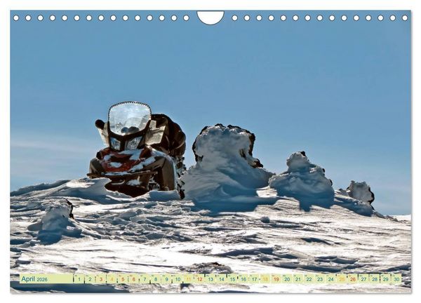 Produktbild: Schneemobil - so cool (Wandkalender 2026 DIN A4 quer), CALVENDO Monatskalender
