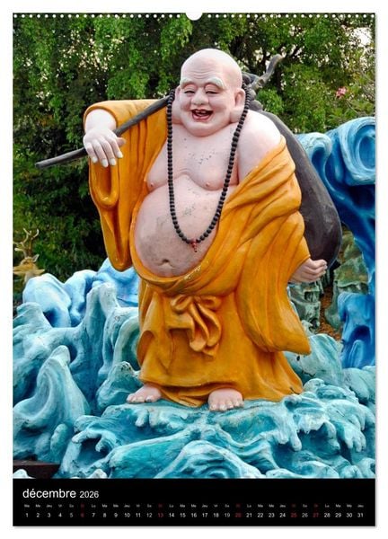 Produktbild: Bouddha Portraits du Sage (Calendrier mural 2026 DIN A2 horizontal) calendrier de bureau