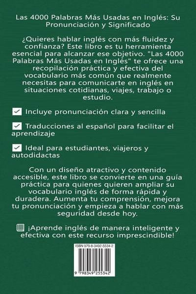 Produktbild: Las 4000 Palabras Mas Usadas En Ingles
