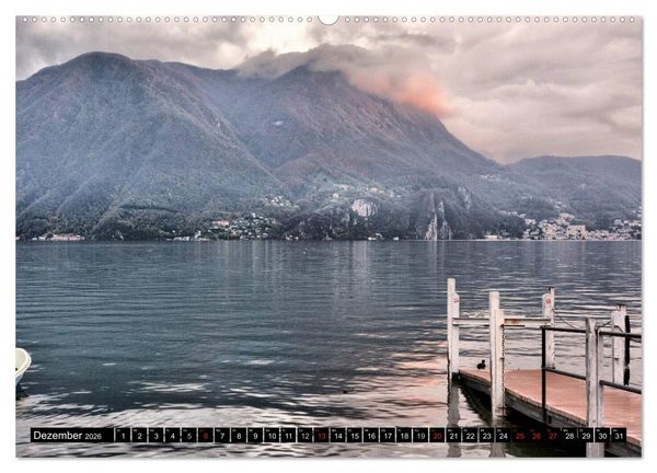 Produktbild: Lugano - Perle im Tessin (Wandkalender 2026 DIN A2 quer), CALVENDO Monatskalender
