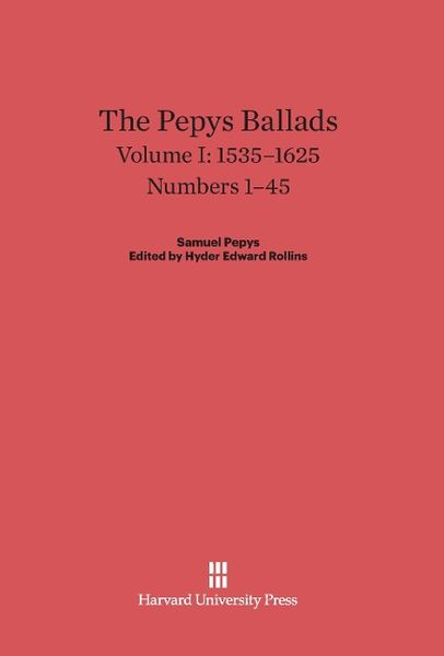 Produktbild: The Pepys Ballads, Volume I, (1535-1625)