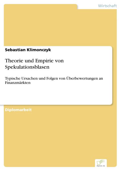 Produktbild: Theorie und Empirie von Spekulationsblasen