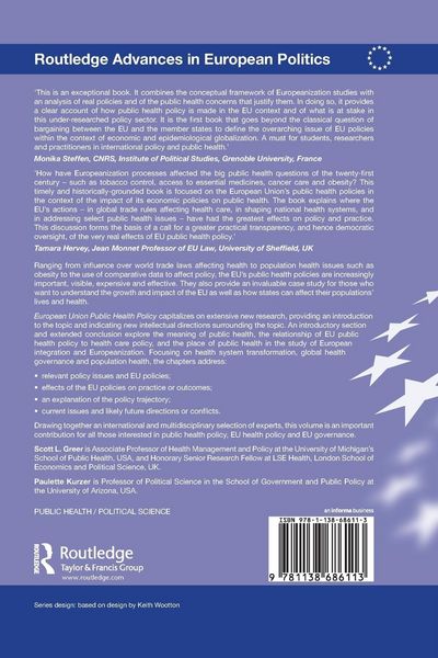 Produktbild: European Union Public Health Policy