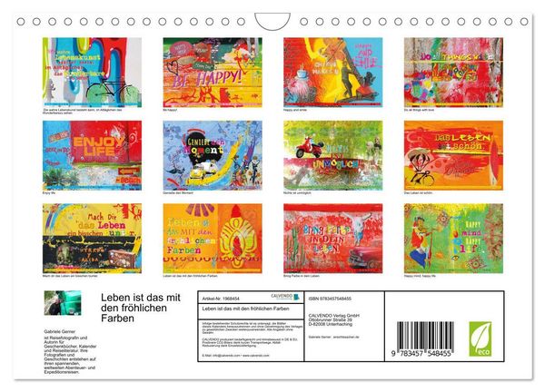 Produktbild: Leben ist das mit den fr&ouml;hlichen Farben (Wandkalender 2026 DIN A4 quer), CALVENDO Monatskalender