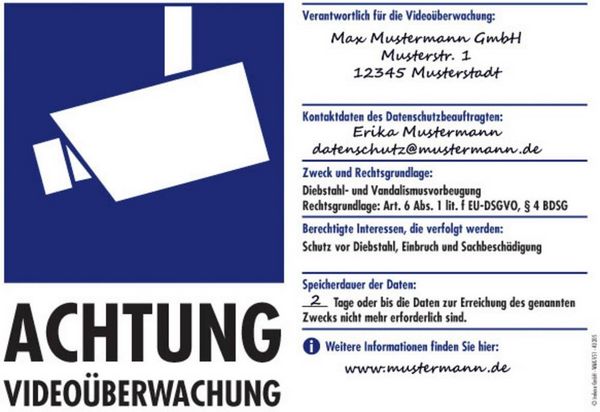 Produktbild: PENTATECH 40205 Warnaufkleber Video&uuml;berwachung (B x H) 21mm x 14.8mm