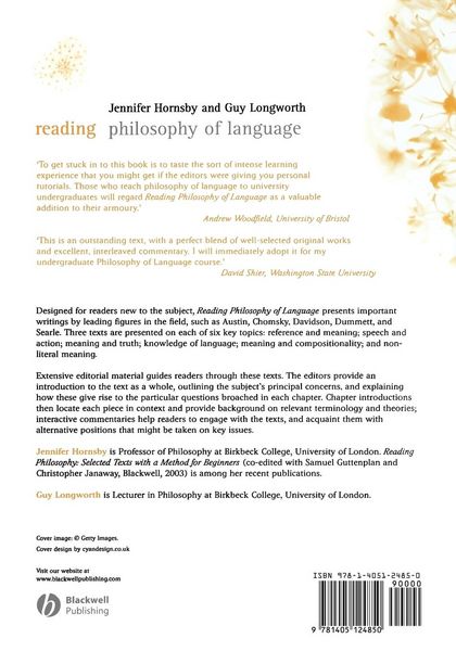 Produktbild: Reading Philosophy of Language