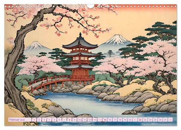 Produktbild: Hanami in Japan (Wandkalender 2026 DIN A3 quer), CALVENDO Monatskalender