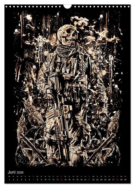 Produktbild: BLOODBOY/WAR ILLUSTRATION (Wandkalender 2026 DIN A3 hoch), CALVENDO Monatskalender