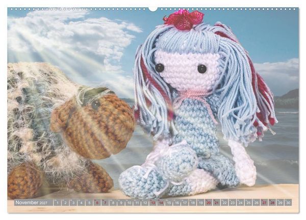 Produktbild: Amigurumi - Die geh&auml;kelte Welt (Wandkalender 2027 DIN A2 quer), CALVENDO Monatskalender