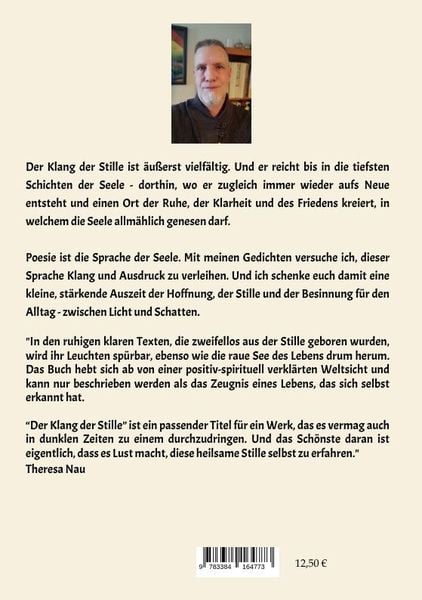 Produktbild: Der Klang der Stille- ein Gedichtband mit moderner, spiritueller Lyrik &uuml;ber Meditation, Kontemplation und innere Erkenntnis