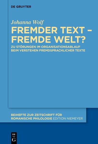 Produktbild: Fremder Text - fremde Welt?