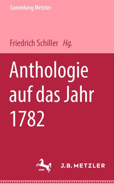 Produktbild: Anthologie Auf Das Jahr 1782