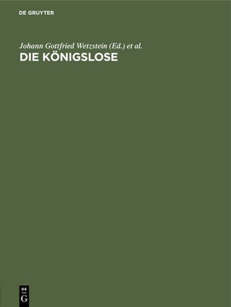 Produktbild: Die K&ouml;nigslose