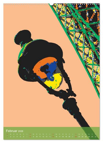 Produktbild: Paris pop-art (hochwertiger Premium Wandkalender 2026 DIN A2 hoch), Kunstdruck in Hochglanz