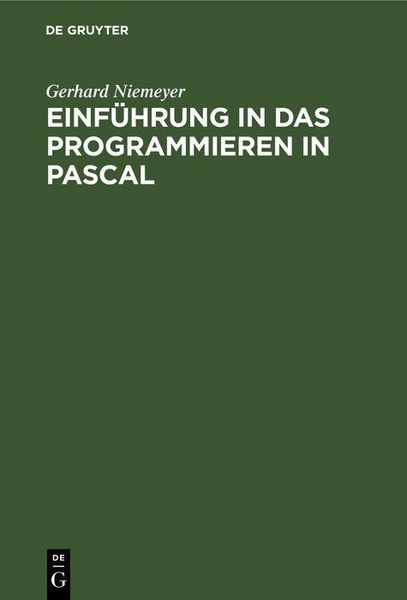 Produktbild: Einf&uuml;hrung in das Programmieren in PASCAL