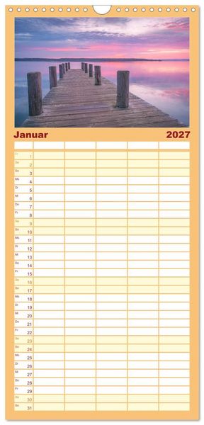 Produktbild: Familienplaner 2027 - Willkommen im Saalekreis mit 5 Spalten (Wandkalender, 21 x 45 cm) CALVENDO