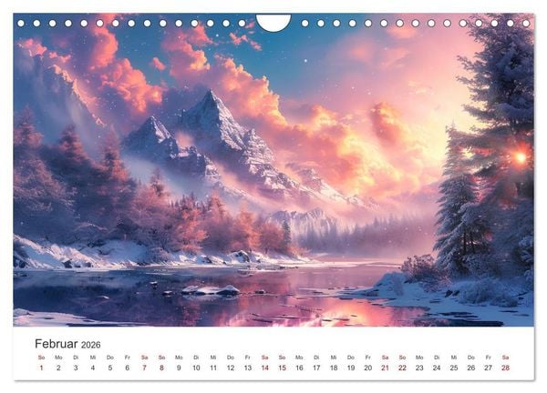 Produktbild: Anime - Welten: Eine Reise durch vertr&auml;umte Welten (Wandkalender 2026 DIN A4 quer), CALVENDO Monatskalender