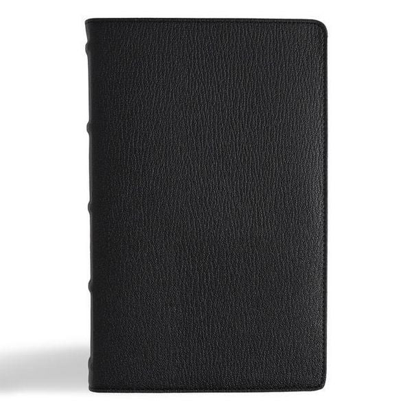 Produktbild: NASB Single-Column Personal Size Bible, Holman Handcrafted Collection, Black Premium Goatskin
