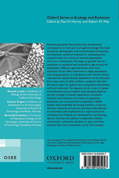 Produktbild: Stochastic Population Dynamics in Ecology and Conservation