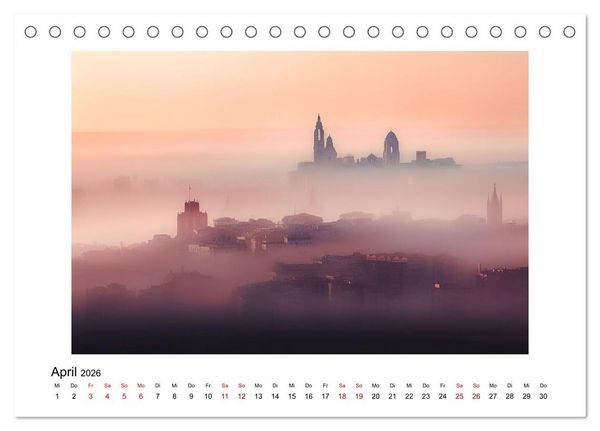 Produktbild: Fantasiest&auml;dte (Tischkalender 2026 DIN A5 quer), CALVENDO Monatskalender