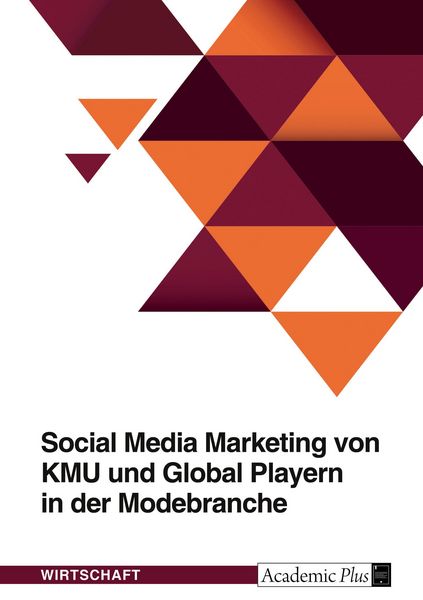 Produktbild: Social Media Marketing von KMU und Global Playern in der Modebranche