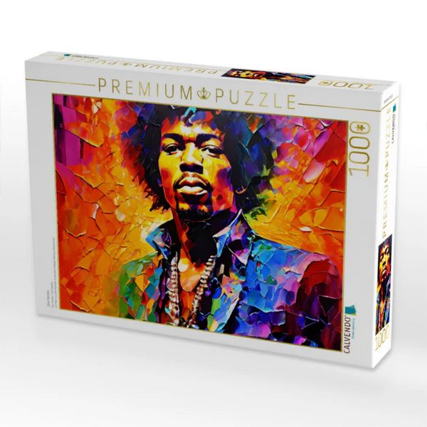 Produktbild: CALVENDO Puzzle Jimi Hendrix | 1000 Teile Lege-Gr&ouml;&szlig;e 64x48cm Foto-Puzzle f&uuml;r gl&uuml;ckliche Stunden