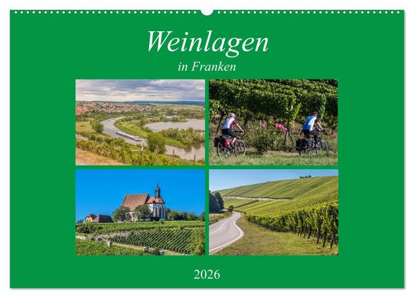 Produktbild: Weinlagen in Franken (Wandkalender 2026 DIN A2 quer), CALVENDO Monatskalender