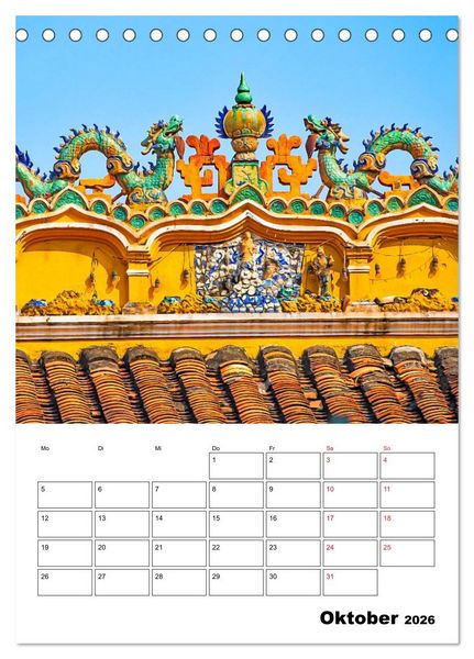 Produktbild: Ho-Chi-Minh-Stadt - die sch&ouml;nsten Sehensw&uuml;rdigkeiten (Tischkalender 2026 DIN A5 hoch), CALVENDO Monatskalender